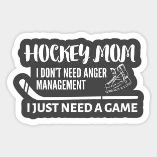 FUNNY HOCKEY / HOCKEY MOM Sticker